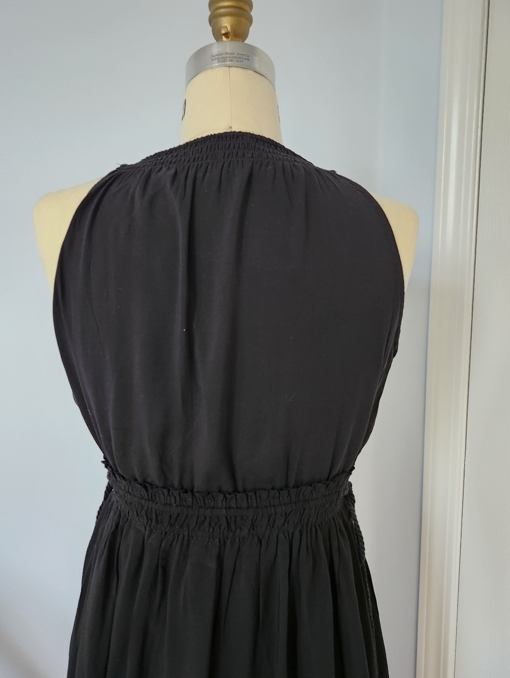 Club Monaco Black Elastic Midi Dres 00 size - Picture 8 of 12
